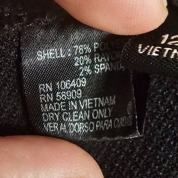 Alex Marie Trousers Pants Black Crop Business Office Casual 12P - Picture 10 of 11